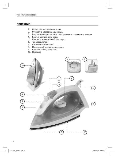 Инструкция Rolsen RN-1151 Elisa