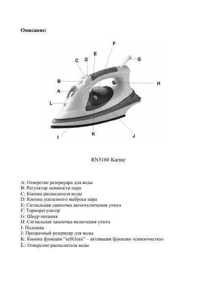 Инструкция Rolsen RN-5160 Karine