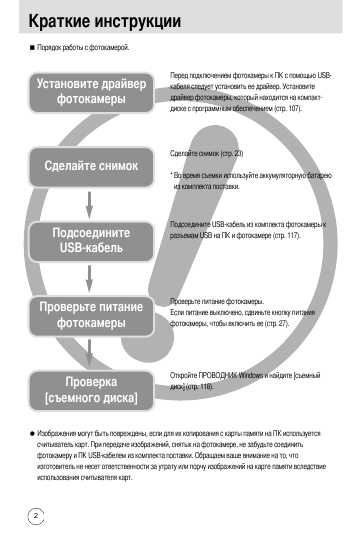 Инструкция Samsung Digimax U-CA5