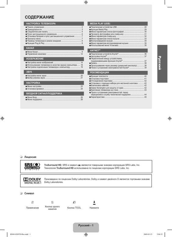 Инструкция Samsung LE-52B620R