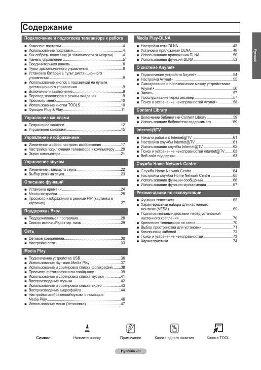 Инструкция Samsung PS-50B850Y