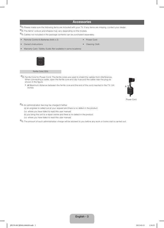 Инструкция Samsung PS-60E530A