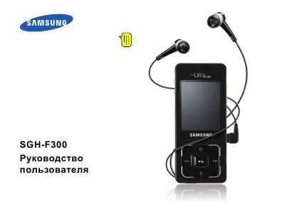 Инструкция Samsung SGH-F300