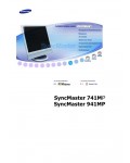 Инструкция Samsung SyncMaster 741MP