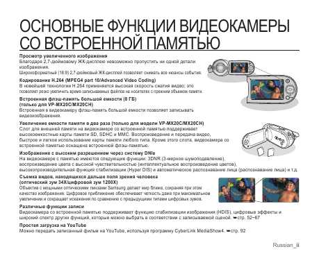 Инструкция Samsung VP-MX20