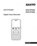 Инструкция Sanyo ICR-FP400