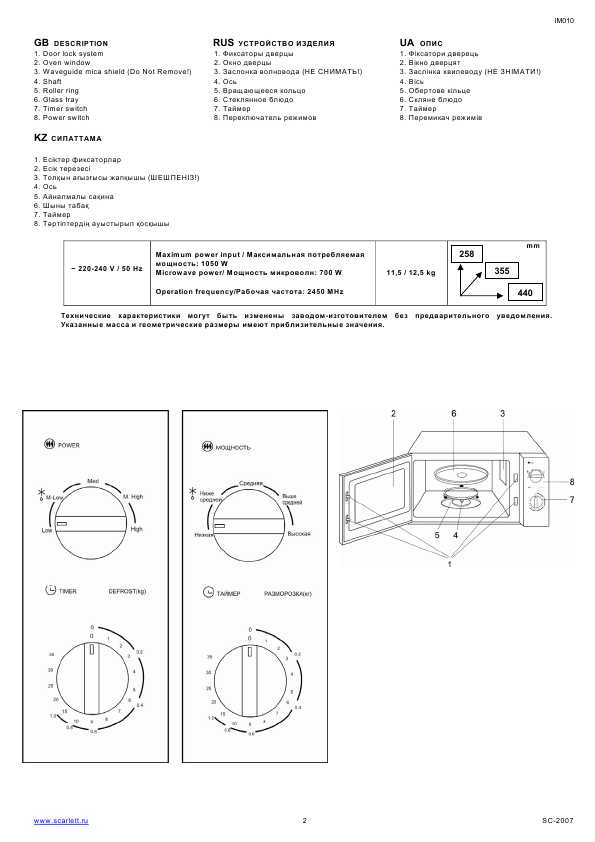 Инструкция Scarlett SC-2007
