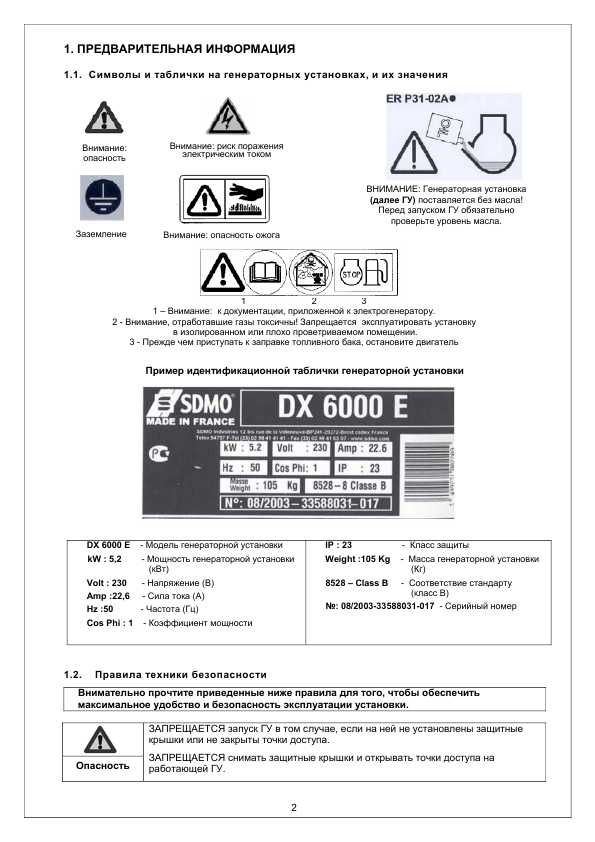 Инструкция SDMO VX180/4DE