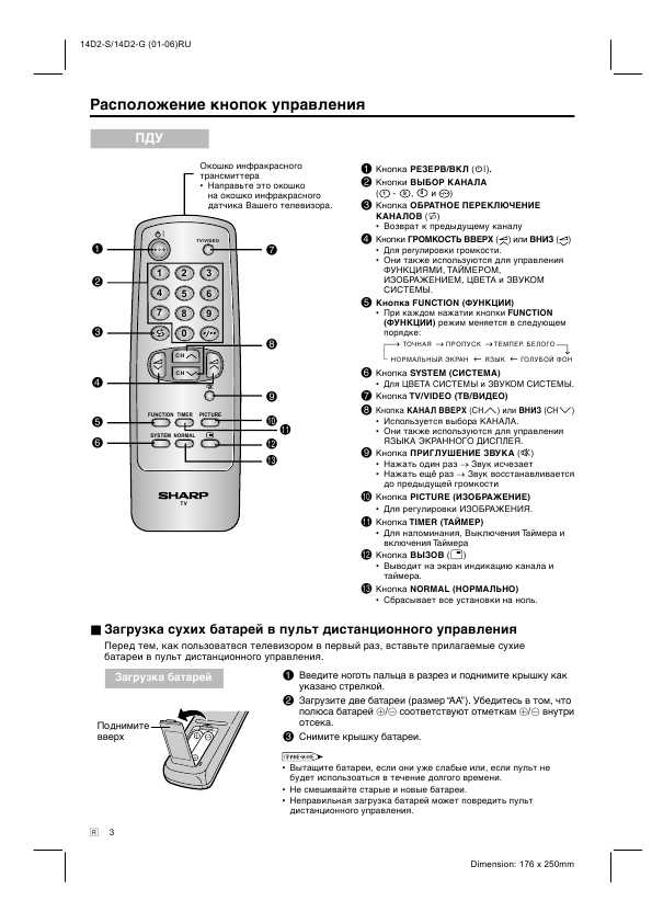 Инструкция Sharp 14D2