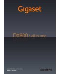 Инструкция Siemens Gigaset DX800A