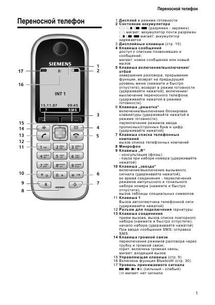 Инструкция Siemens Gigaset S68H