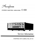 Сервисная инструкция Accuphase C-200