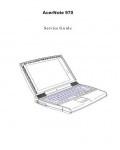 Сервисная инструкция Acer Acernote 970