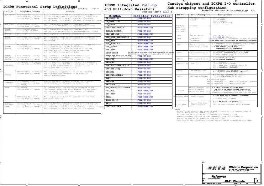 Схема Acer ASPIRE-4810, 5810, TIMELINE