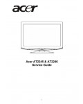 Сервисная инструкция Acer AT2245, AT2246