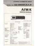 Сервисная инструкция Aiwa AD-3800H, E, K, G