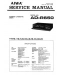 Сервисная инструкция Aiwa AD-R650