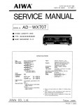 Сервисная инструкция Aiwa AD-WX707