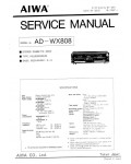 Сервисная инструкция Aiwa AD-WX808