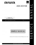 Сервисная инструкция Aiwa ADC-EX108 (Simple)