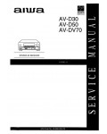 Сервисная инструкция Aiwa AV-D30, AV-D50, AV-DV70