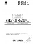 Сервисная инструкция Aiwa CA-DW247, CA-DW257