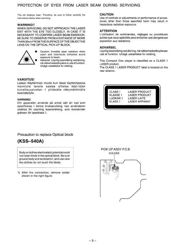 Сервисная инструкция Aiwa CDC-X146M, CDC-X1460M