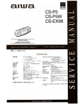 Сервисная инструкция Aiwa CS-P5, CS-P5W, CS-EX99