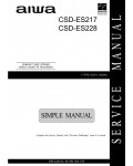 Сервисная инструкция Aiwa CSD-ES217, CSD-E228