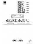 Сервисная инструкция AIWA CT-X311, X321, X411, X421, X4210, X4250