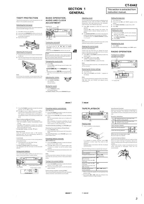 Сервисная инструкция Aiwa CT-X442