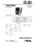 Сервисная инструкция Aiwa CX-JS3