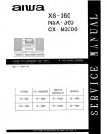 Сервисная инструкция Aiwa CX-N3300, NSX-360, XG-360