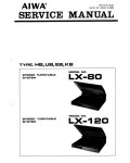 Сервисная инструкция Aiwa LX-80, LX-120