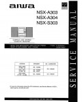 Сервисная инструкция AIWA NSX-A303, NSX-A304, NSX-S303