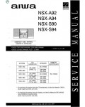 Сервисная инструкция Aiwa NSX-A92, NSX-A94, NSX-S90, NSX-S94