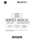 Сервисная инструкция Aiwa NSX-AK772