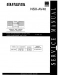Сервисная инструкция Aiwa NSX-AV40