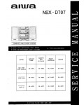 Сервисная инструкция Aiwa NSX-D707