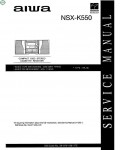 Сервисная инструкция Aiwa NSX-K550