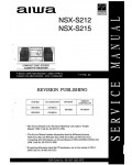 Сервисная инструкция Aiwa NSX-S212, NSX-S215
