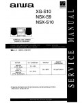 Сервисная инструкция Aiwa NSX-S9, NSX-S10, XG-S10