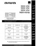 Сервисная инструкция AIWA NSX-V50, NSX-V51G, NSX-V52, NSX-V54