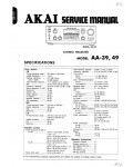 Сервисная инструкция Akai AA-39, AA-49