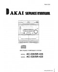 Сервисная инструкция AKAI AC-220, 320