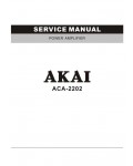 Сервисная инструкция Akai ACA-2202