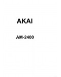 Сервисная инструкция Akai AM-2400