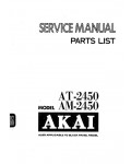 Сервисная инструкция Akai AM-2450, AT-2450