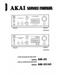 Сервисная инструкция Akai AM-35, AM-55, AM-65