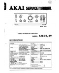 Сервисная инструкция Akai AM-39, AM-49